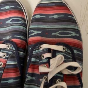 Men’s Vans sneakers.  Aztec style. Size 12.  GUC